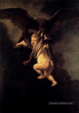 L’enlèvement de Ganymede Rembrandt Peinture à l'huile